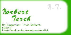 norbert terch business card